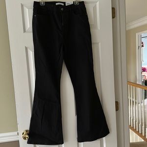 NWT never worn Elizabeth and James high rise flare black jeans